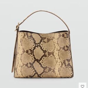 NWT - Mango Snakeskin Effect Bag